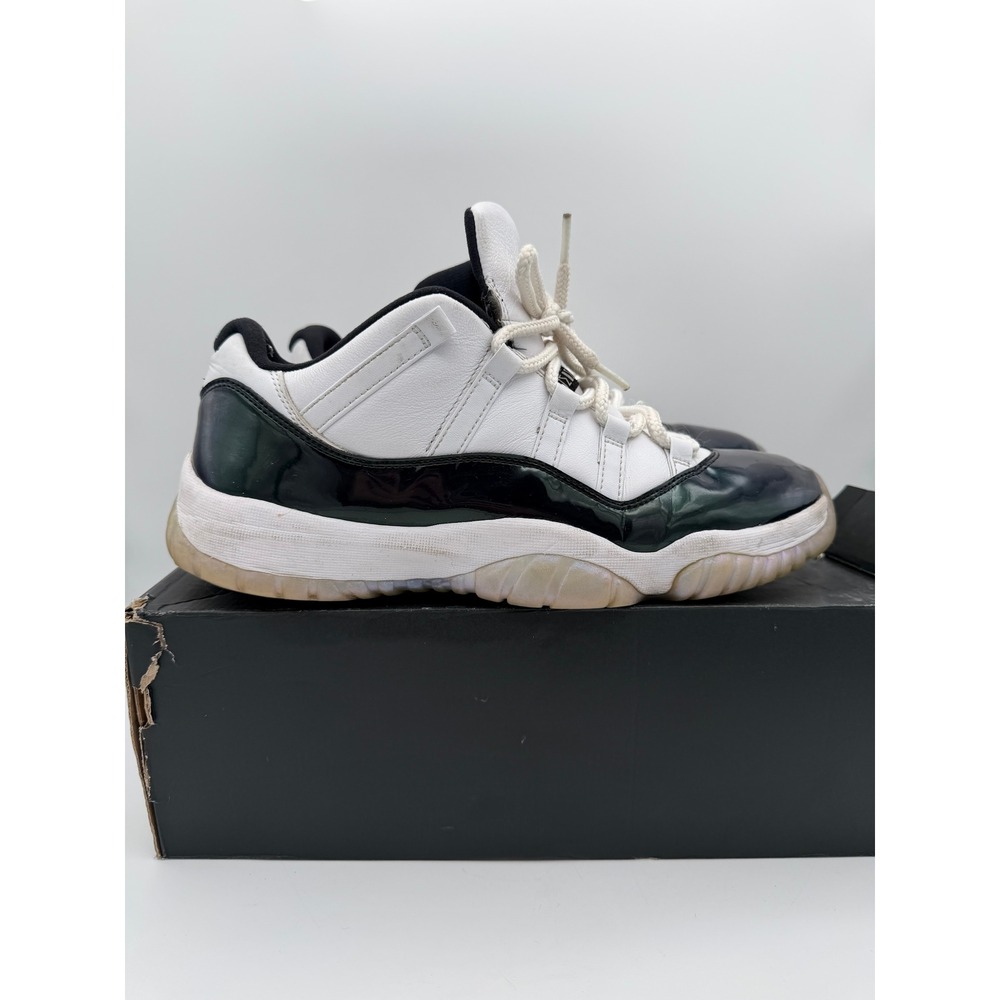 Air Jordan 11 Retro Low Emerald‎ White Black Green 528895-145 Mens 11